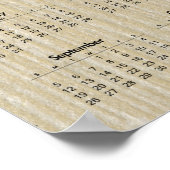 子牛と子供の中国の牛の新年のカレンダー ポスター (角)