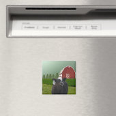 子牛の初めてのクリスマス磁石 マグネット (インサイチュ (食洗機))