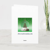 子牛の幸せな休日のクリスマスカード シーズンカード (裏面)