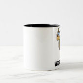 子牛の肉のカツレツのマグ ツートーンマグカップ (中央)