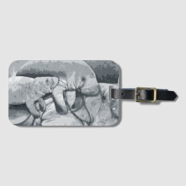 子牛の荷物のラベルを持つマナティーの母 ラゲッジタグ