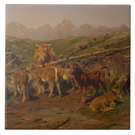 子牛の離乳(牛の農業) タイル