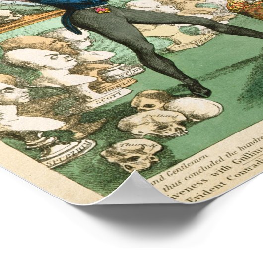 子牛の頭と脳 ポスター (角)