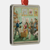 子牛の頭部および頭脳; Phrenological メタルオーナメント (右)