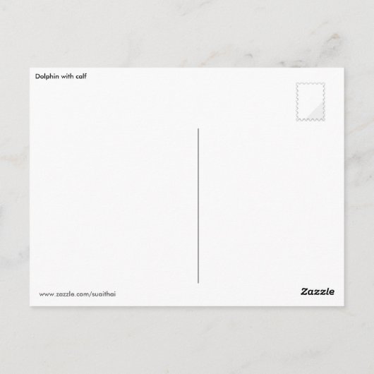 子牛イルカ ポストカード (裏面)
