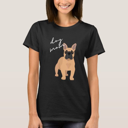 子牛フランスのブルドッグ母 Tシャツ (正面)
