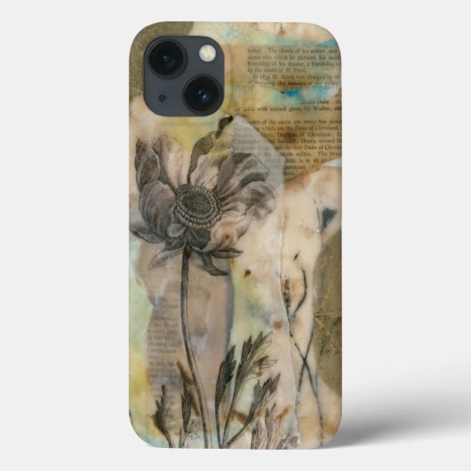 子牛皮紙の花柄II Case-Mate iPhoneケース (裏面)