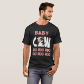 子牛 モーモーモー 赤ちゃん雌牛 Tシャツ (正面フル)