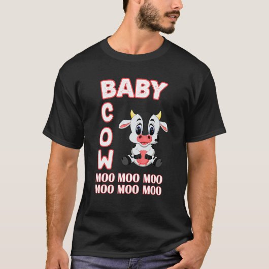 子牛 モーモーモー Tシャツ (正面)