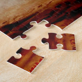 子牛、雄牛が付いている充満Baffaloかバイソン1014部分 ジグソーパズル (側面)