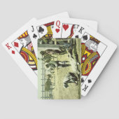 子牛、c.1900 (写真)を決め付けているアメリカのカウボーイ トランプ (裏面)