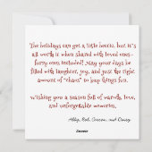 子犬いけなのクリスマス・カオスコーディネーター シーズンカード (裏面)