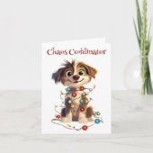 子犬いけなのクリスマス・カオスコーディネーター シーズンカード (正面)