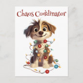 子犬いけなのクリスマス・カオスコーディネーター シーズンポストカード (正面)