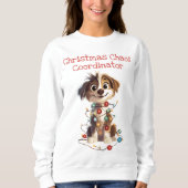 子犬いけなのクリスマス・カオスコーディネーター スウェットシャツ (正面)