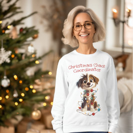 子犬いけなのクリスマス・カオスコーディネーター スウェットシャツ