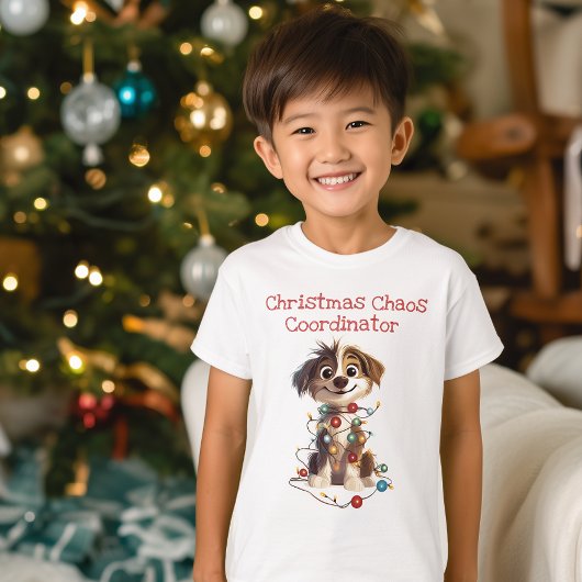 子犬いけなのクリスマス・カオスコーディネーター Tシャツ