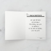 子犬おもしろいボトル誕生日 カード (内部)