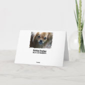 子犬おもしろい誕生日カード カード (裏面)