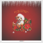 子犬おもしろい シール (シート)