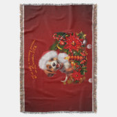 子犬おもしろい スローブランケット (正面縦)