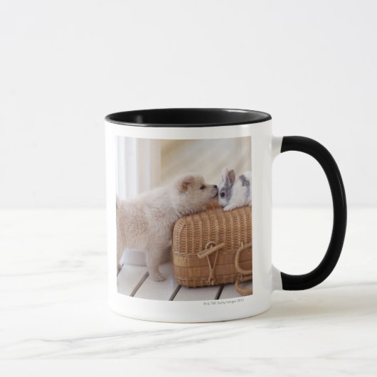 子犬およびウサギ マグカップ (右)