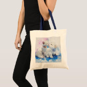 子犬および子ネコ トートバッグ (正面(商品))
