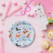 子犬および子ネコ ペーパープレート (パーティー)