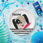 子犬お気に入りの ペーパープレート (パーティー)