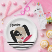 子犬お気に入りの ペーパープレート (パーティー)