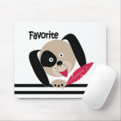 子犬お気に入りの マウスパッド (マウス)