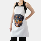 子犬からポーソレのパートナーへのロットウェイラロンプ エプロン (インサイチュ)