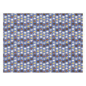 子犬かわいいカラフル第1の誕生日パーティーテーマ テーブルクロス (正面(横))