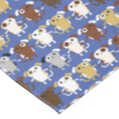 子犬かわいいカラフル第1の誕生日パーティーテーマ テーブルクロス (アングル)