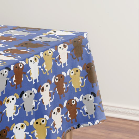 子犬かわいいカラフル第1の誕生日パーティーテーマ テーブルクロス (インサイチュ)