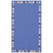 子犬かわいいカラフル第1の誕生日パーティーテーマ テーブルクロス (正面)