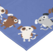 子犬かわいいカラフル第1の誕生日パーティーテーマ テーブルクロス (アングル)