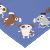子犬かわいいカラフル第1の誕生日パーティーテーマ テーブルクロス (アングル)