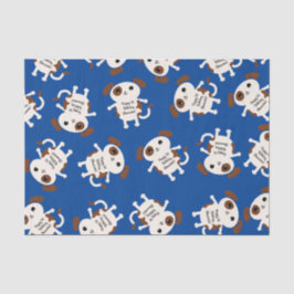 子犬かわいいカラフル第1の誕生日パーティーテーマ 薄葉紙