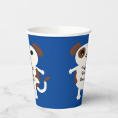 子犬かわいい誕生日パーティー子供 紙コップ (左)