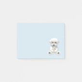 子犬がおもちゃを抱きしめている ポストイット (正面)