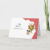 子犬が元気になる カード (正面)