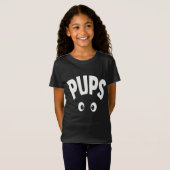 子犬が見てる Tシャツ (正面フル)
