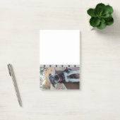 子犬が階段で待機するポストイットノート ポストイット (オフィス)