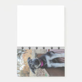 子犬が階段で待機するポストイットノート ポストイット (正面)