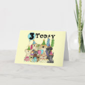 子犬たち3rd誕生日Bash Tシャツとギフト カード (正面)