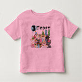 子犬たち3rd誕生日Bash Tシャツとギフト トドラーTシャツ (正面)