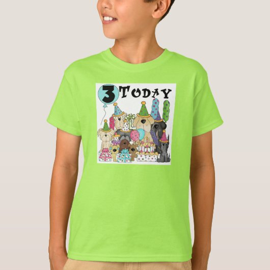 子犬たち3rd誕生日Bash Tシャツとギフト Tシャツ (正面)
