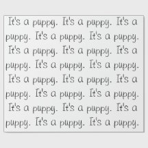 「子犬だ」 ラッピングペーパー