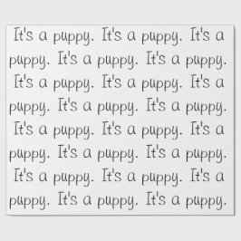 「子犬だ」 ラッピングペーパー